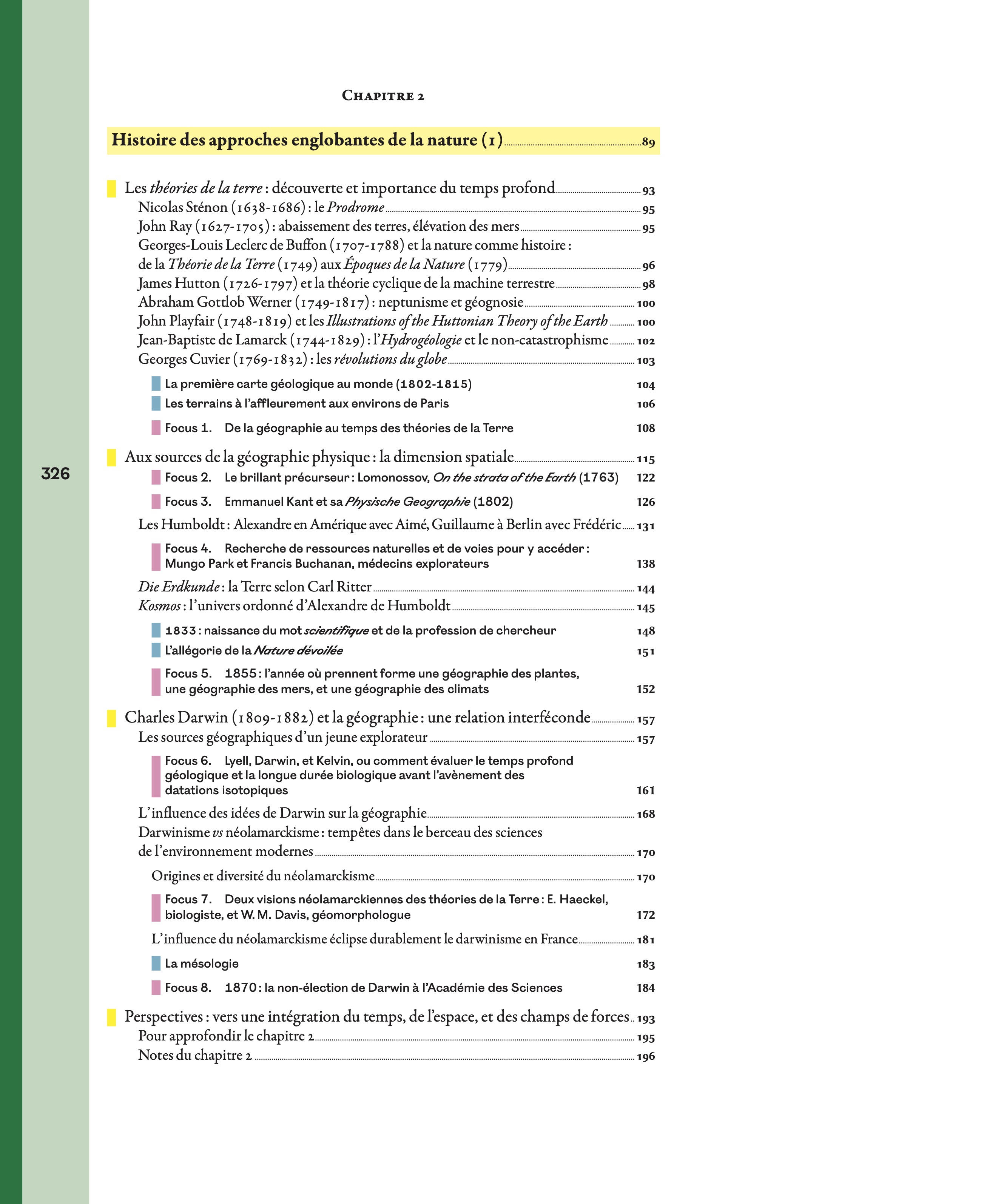 table des matières 2